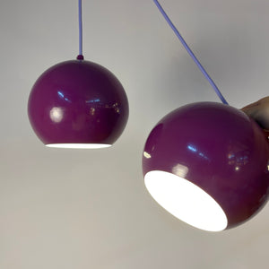 Kugellampe lila aus Dänemark