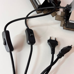 Set: 2x Wandlampe graubraun von Claus Bolby