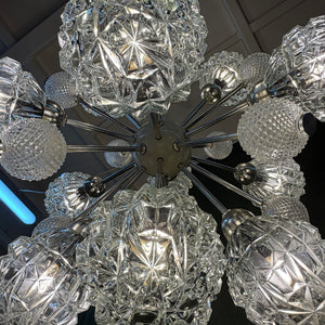 Sputnik Kronleuchter von Elektrofém ISZ