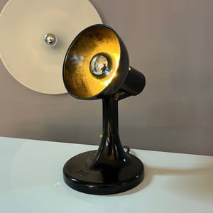 Tischlampe schwarz Bakelit von PGH