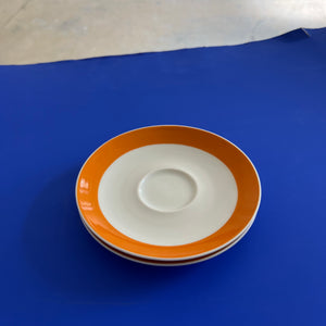 Porzellanservice orange braun von Eschenbach Bavaria