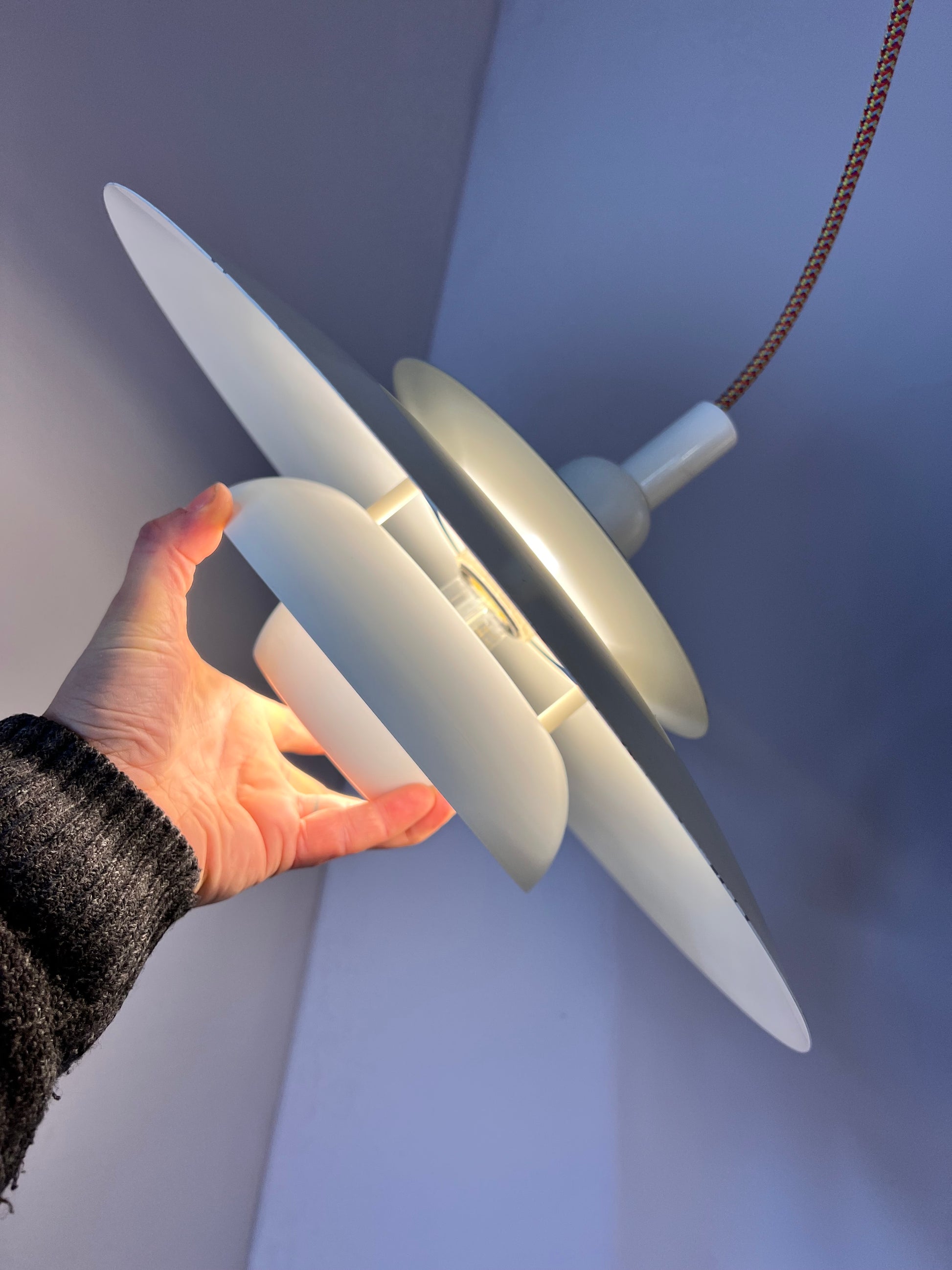 Lamellenlampe weiss Dänemark