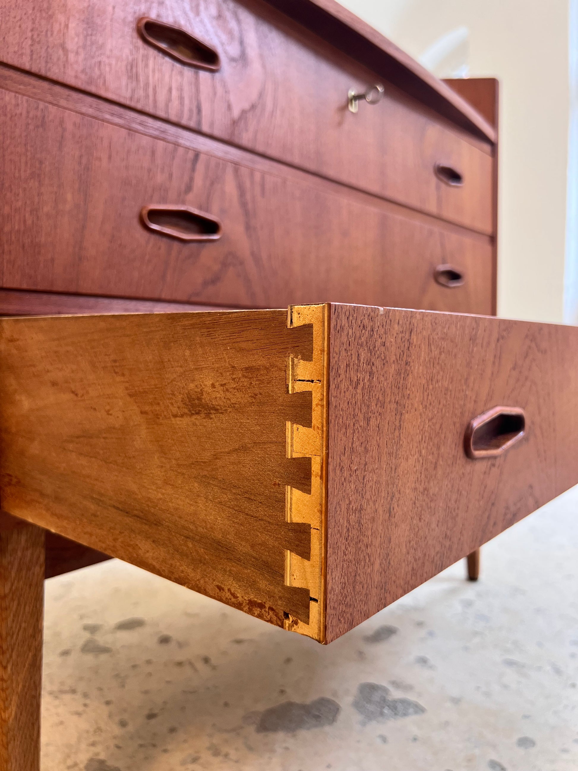 Sekretär Teak aus Dänemark