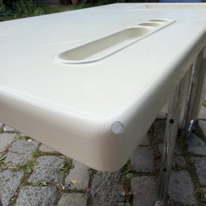 Schreibtisch weiß Fiberglas Chrom von 2 INN Lissone