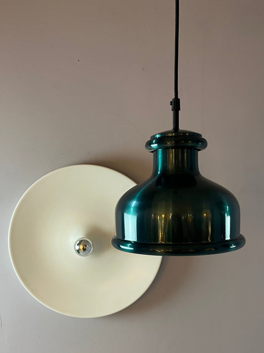 Hängelampe Country Line metallic grün von Sidse Werner für Holmegaard