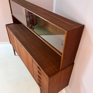 Sideboard Teak mit Vitrinenaufsatz aus Schweden