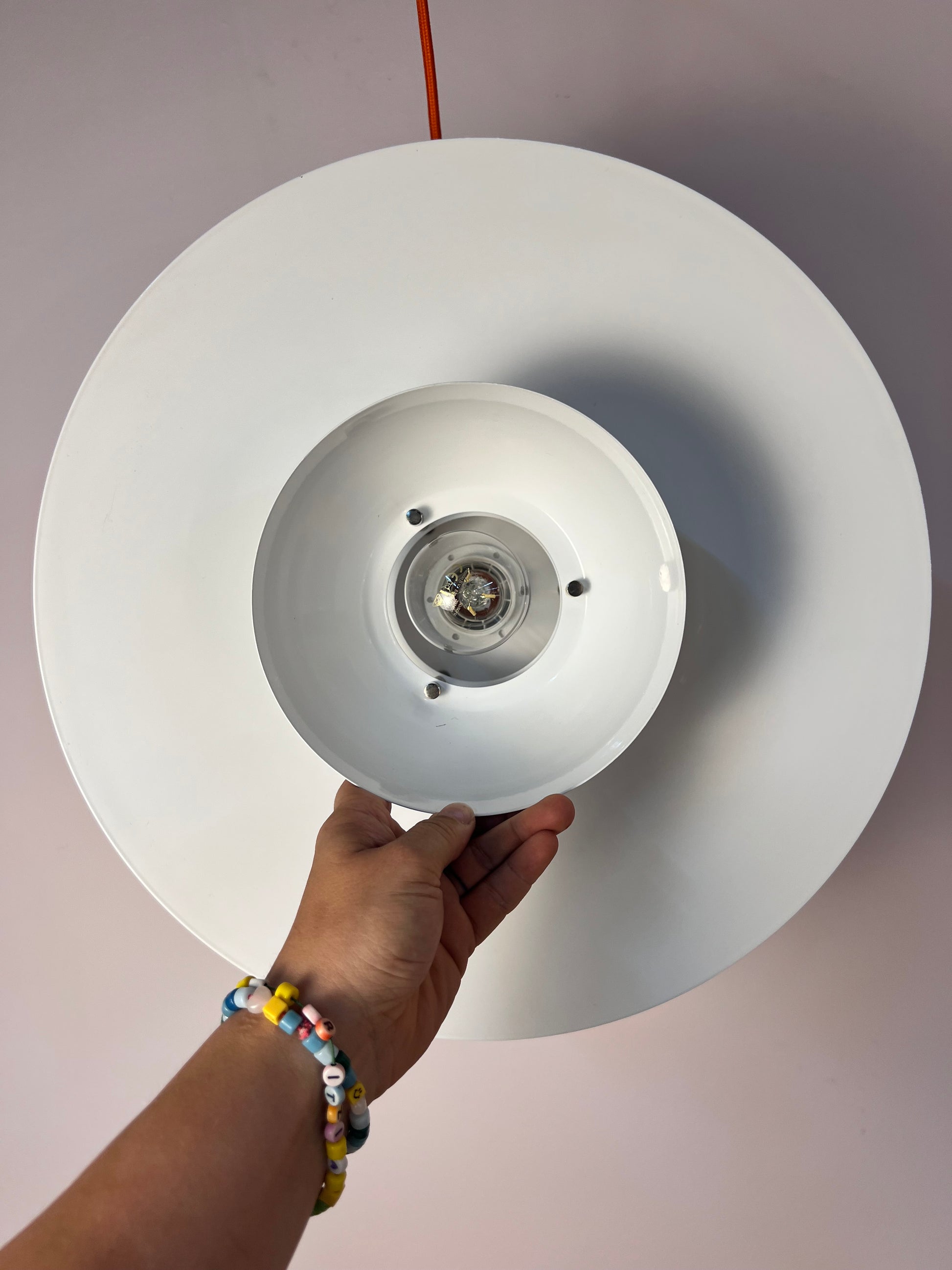 Lamellenlampe weiß aus Dänemark