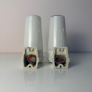 Set: 2x Wandlampe Modell 6080 weiß von Sigvard Bernadotte für Ifö