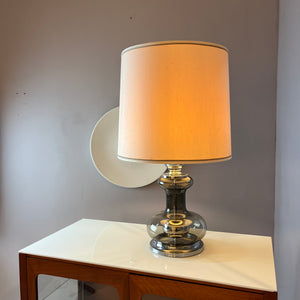 Tischlampe Rauchglas