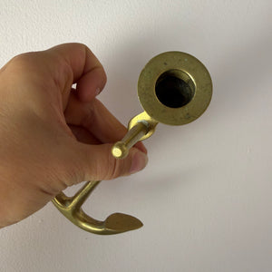 Kerzenständer Anker Messing aus Dänemark