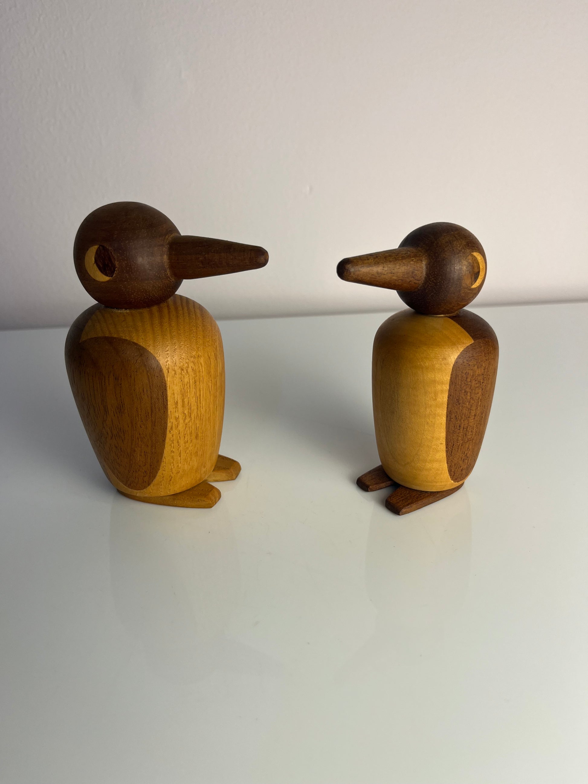 Set: kleiner & großer Pinguin Massivholz aus Dänemark