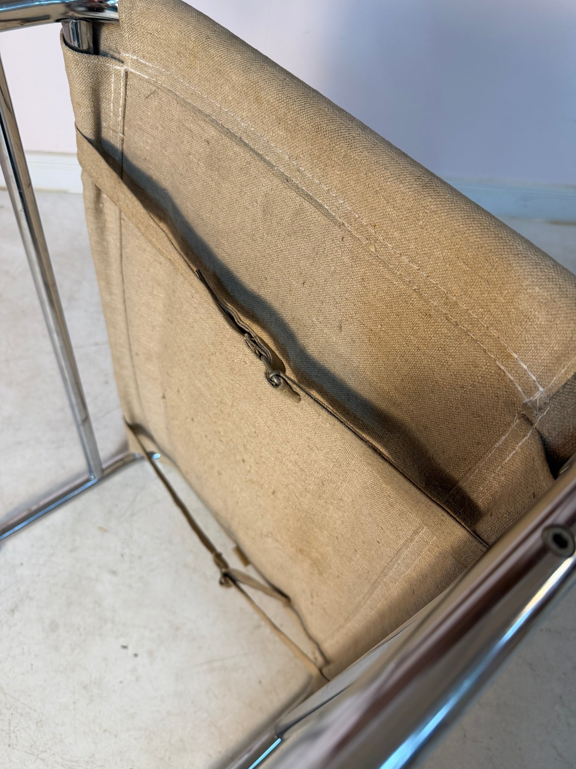 Hocker Modell Bore dunkelbraun Chrom von Noboru Nakamura für IKEA