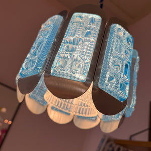 Hängelampe blau silber von Vitrika