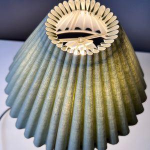 Tischlampe lila blau Muranoglas