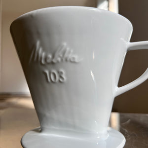 Kaffeefilter Melitta 103 weiß Porzellan