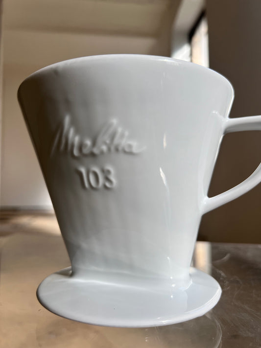 Kaffeefilter Melitta 103 weiß Porzellan