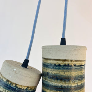 Hängelampe blau beige Keramik von Per Engstrøm