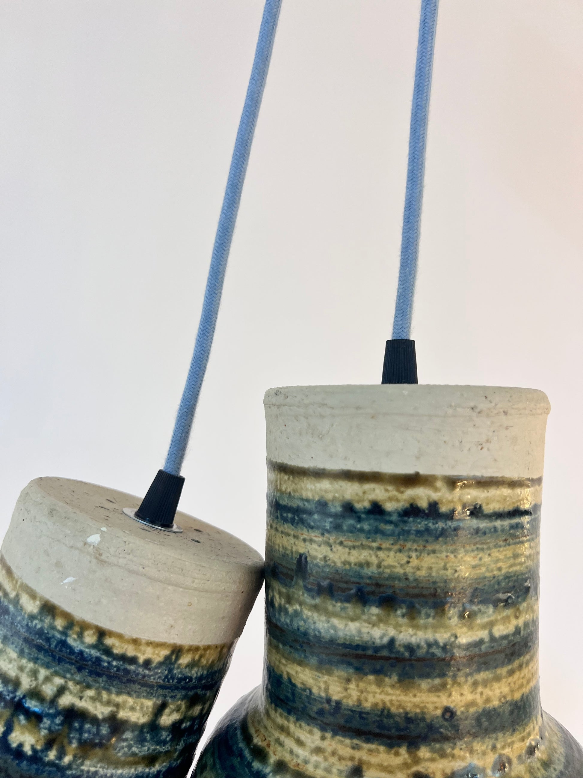 Hängelampe blau beige Keramik von Per Engstrøm