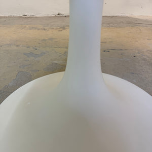 Runder Tulip Esstisch weiß Fiberglas