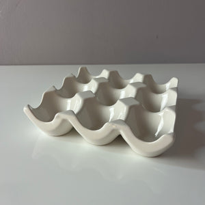 Eierwabe weiß Porzellan