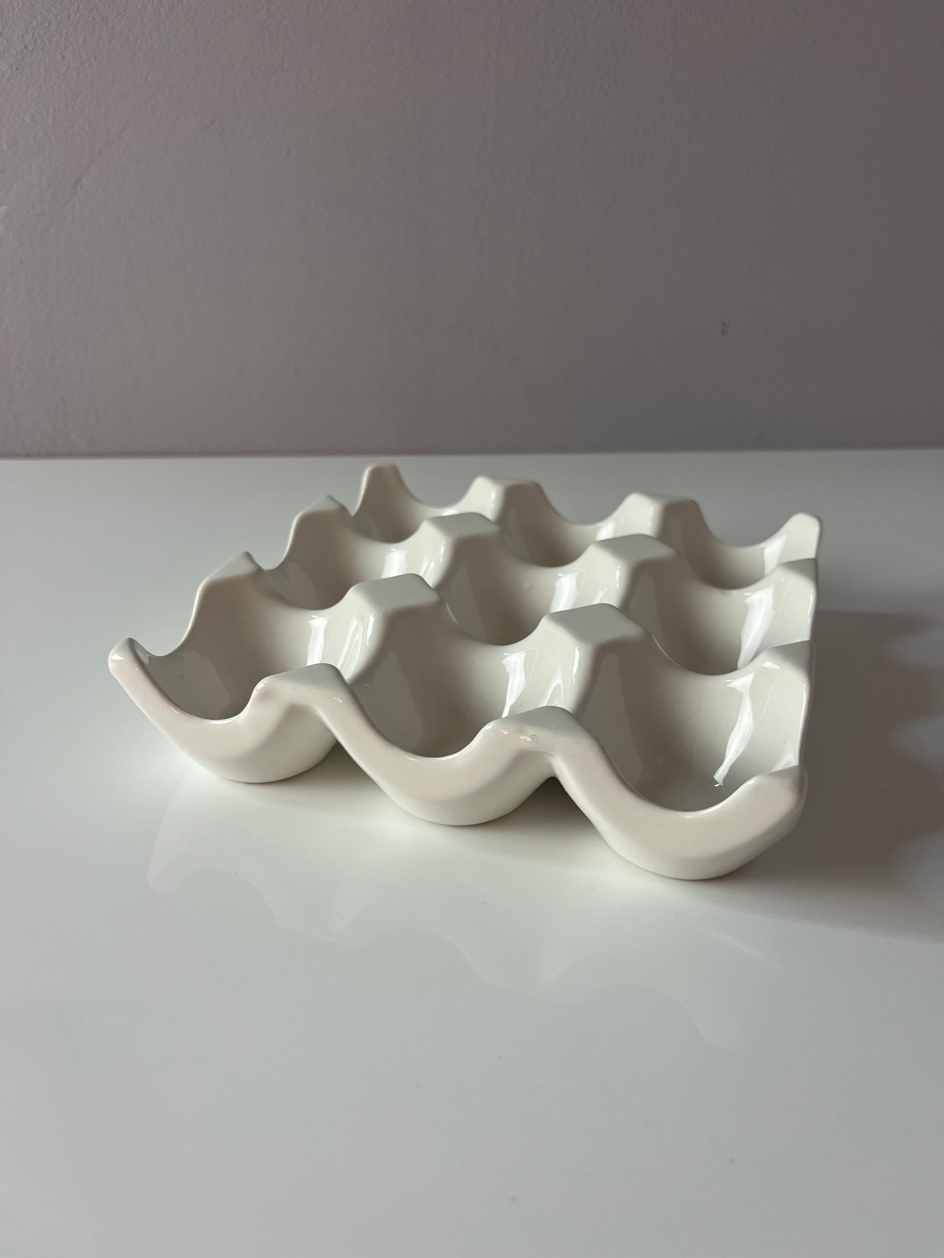 Eierwabe weiß Porzellan