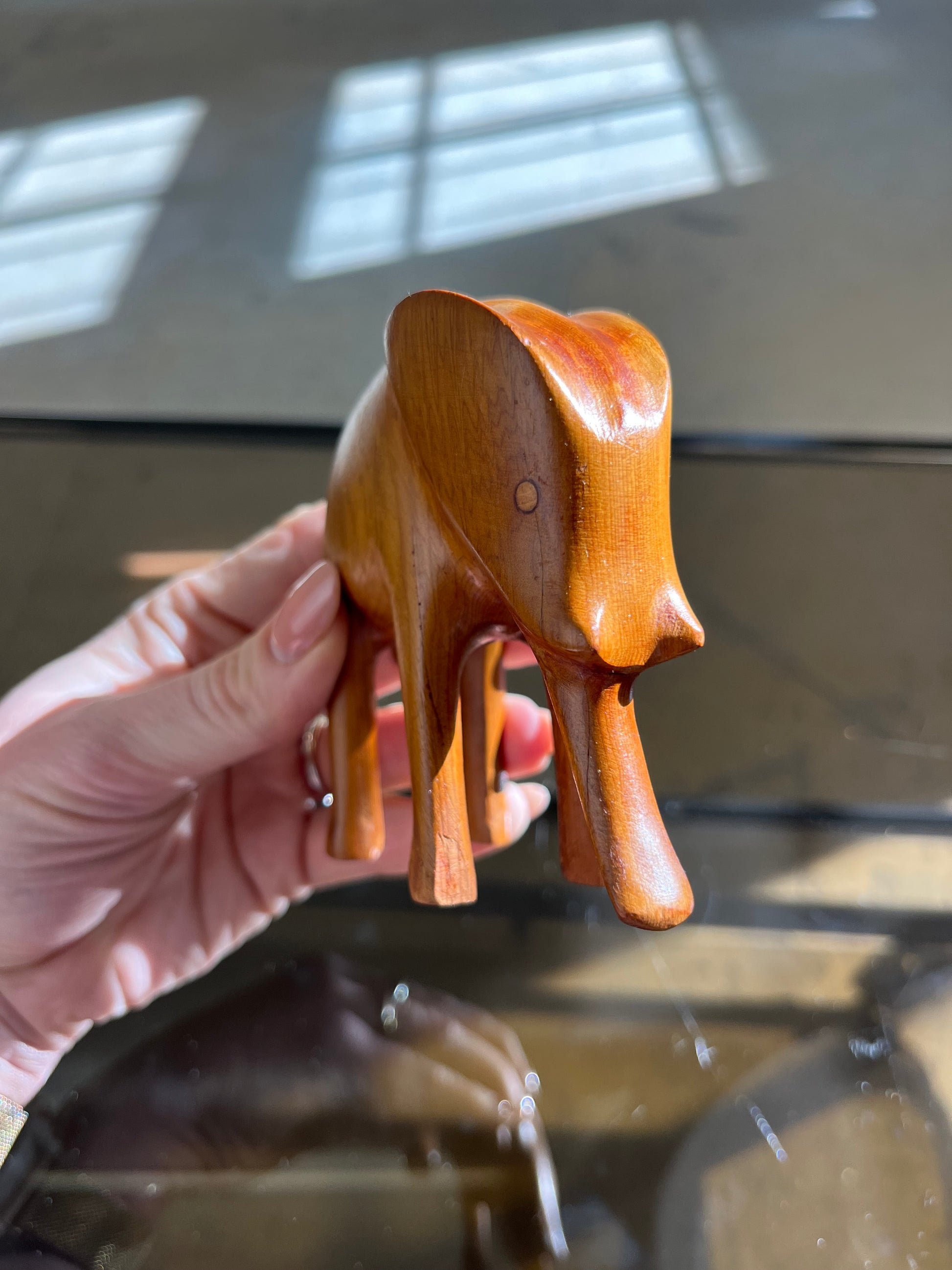 Holzfigur Elefant