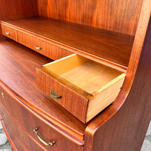 Bücherregal mit Sekretär und Kommode Teak Dänemark