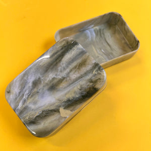 Seifenschale marmoriert Kunststoff