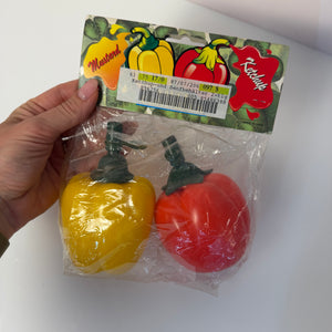Paprika Flaschen für Ketchup & Senf