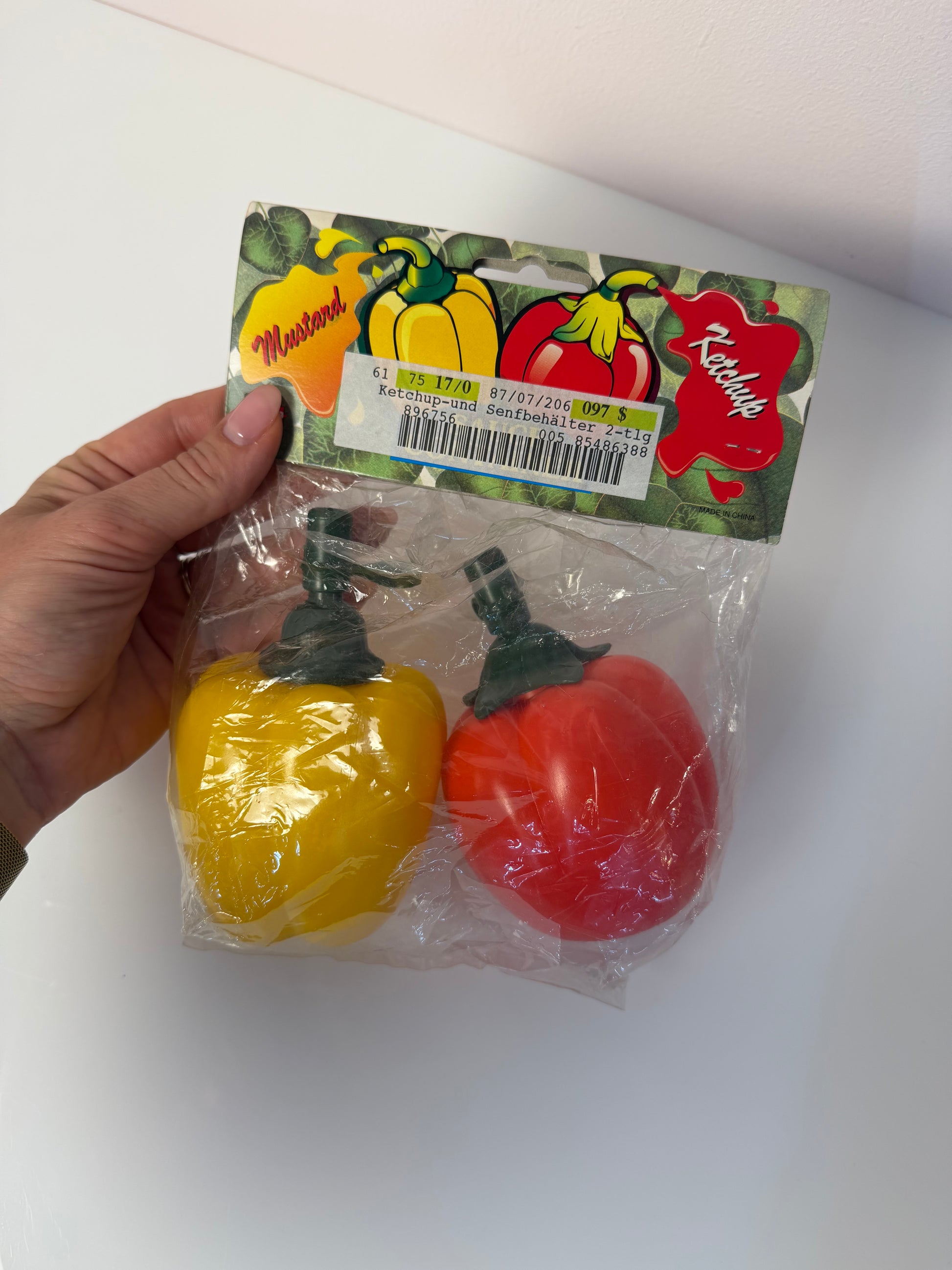 Paprika Flaschen für Ketchup & Senf