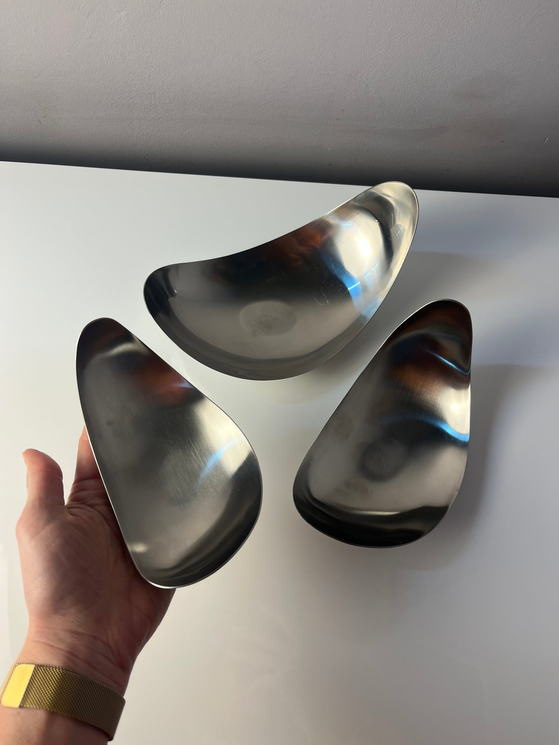 Set: Servierschalen Leaf von Helle Damkjær für Georg Jensen