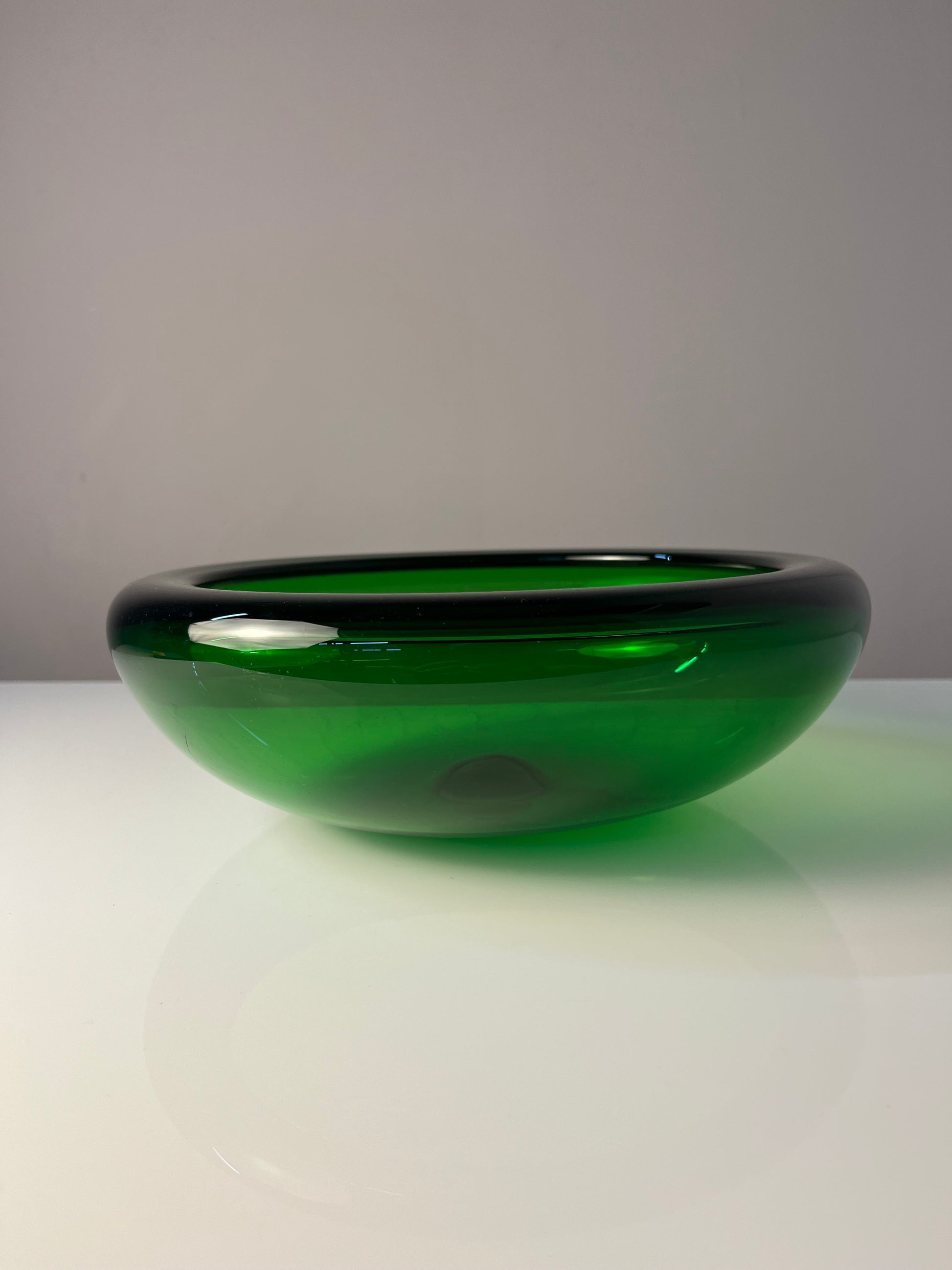 Schale 17792 grün Glas von Per Lütken für Holmegaard