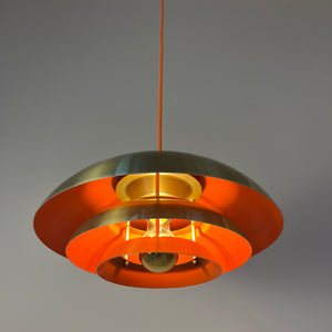 Lamellenlampe gold orange aus Dänemark