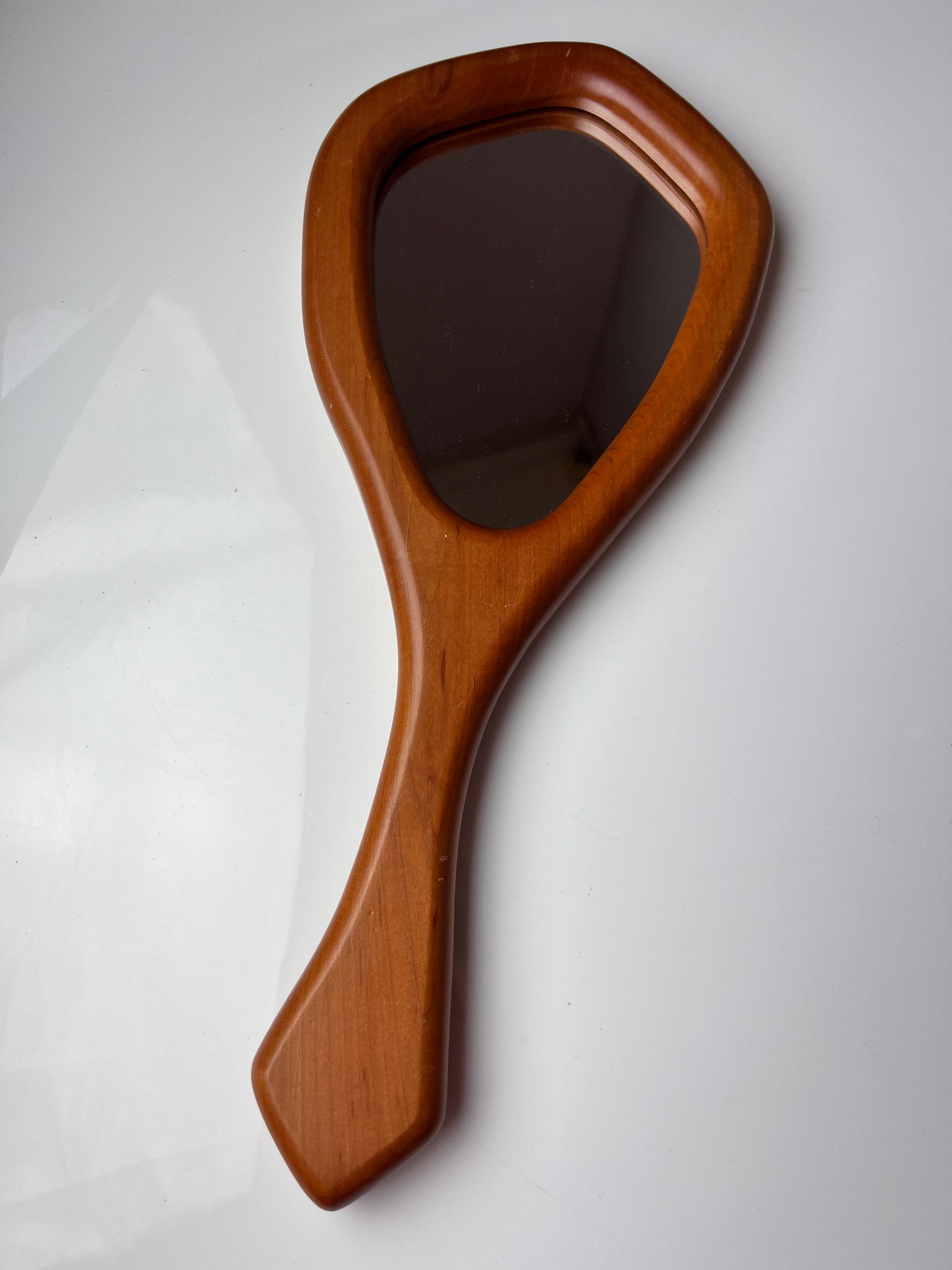 Handspiegel Buche 70er