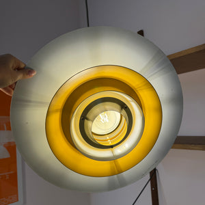 Lamellenlampe gold gelb von Bent Nordsted für Lyskær