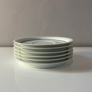 Set: 6x Suppentasse mit Untertasse Modulation Secunda grün von Tapio Wirkkala für Rosenthal
