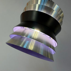 Lamellenlampe Trava silber schwarz lila von Carl Thore für Granhaga