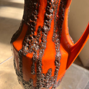 Bodenvase Fat Lava orange von Scheurich West Germany