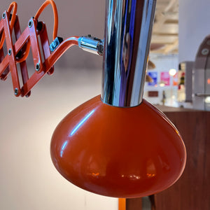 Wandlampe orange von Hustadt Scherenlampe