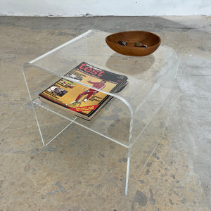 Beistelltisch Plexiglas mit Ablagefach