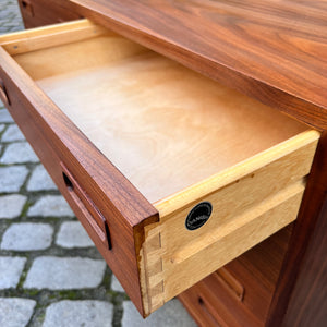 Doppelkommode Nussbaum von Carlo Jensen für Poul Hundevad