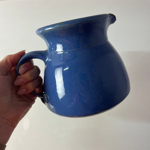 Teekanne blau Keramik