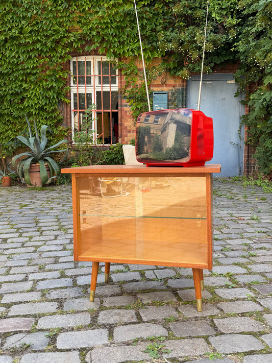 Fernsehvitrine Sapelli-Mahagoni mit drehbare Platte