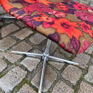 Set: 2x Drehstuhl rot floral von EKA Wohnmöbel