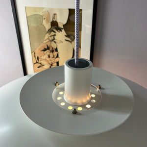 Lamellenlampe weiß lila von Formlight
