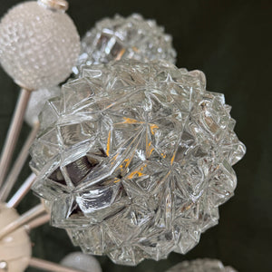Sputnik Kronleuchter von Elektrofém ISZ