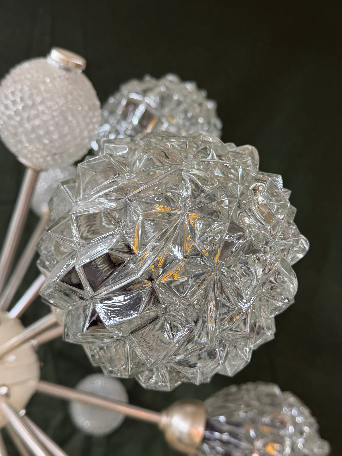 Sputnik Kronleuchter von Elektrofém ISZ