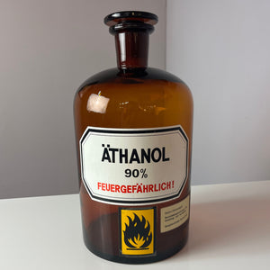 Apothekerglas Äthanol braun