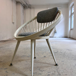 Circle Chair weiß von Yngve Ekström für Swedese