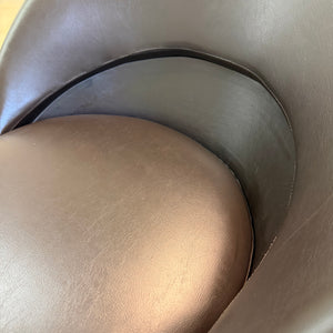 Cone Chair braunes Kunstleder von Verner Panton